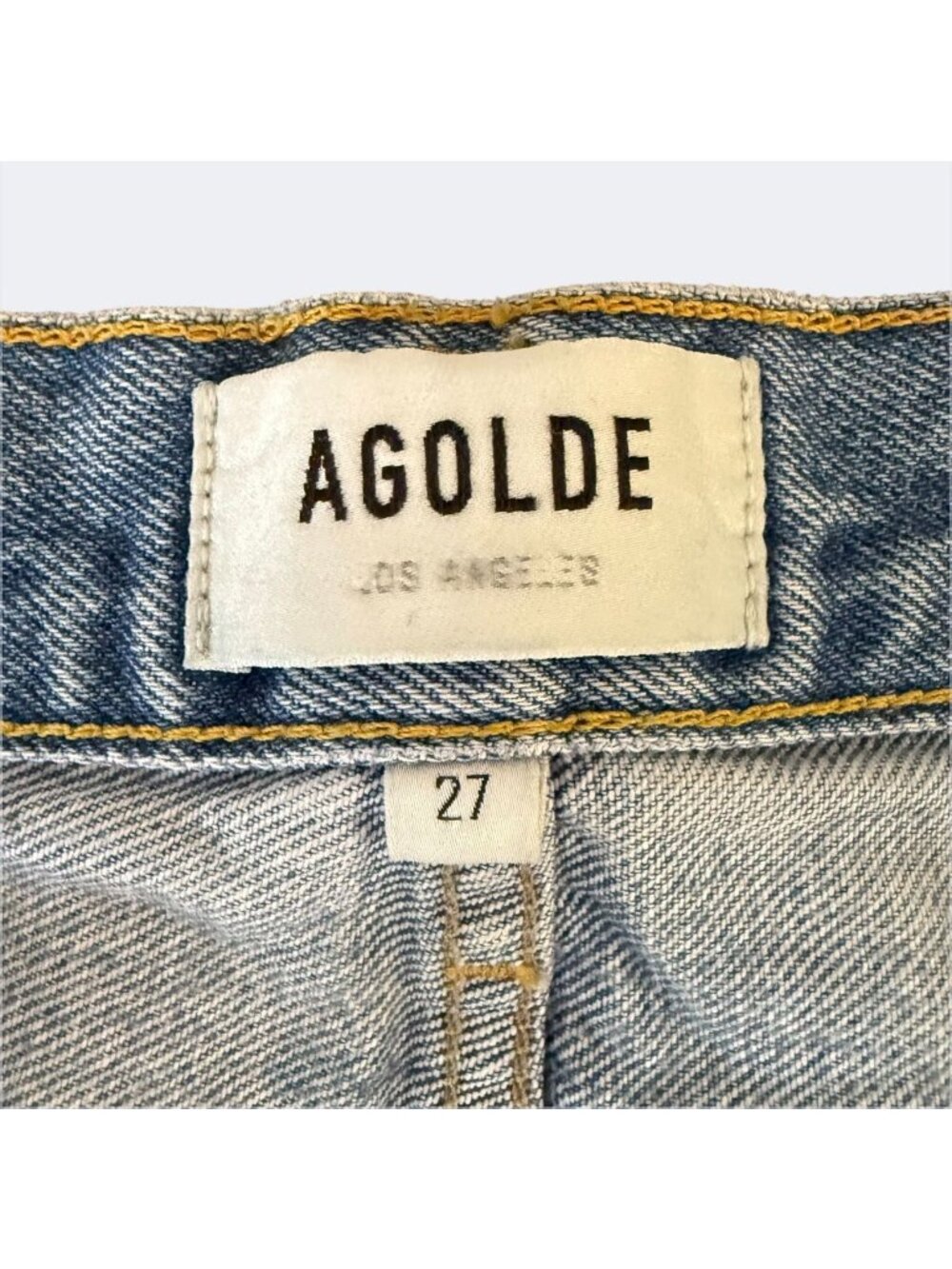 Agolde Parker Vintage Cut-Off Denim Short Women's 27 High-Rise Distressed - Picture 9 of 11